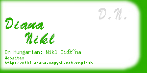 diana nikl business card